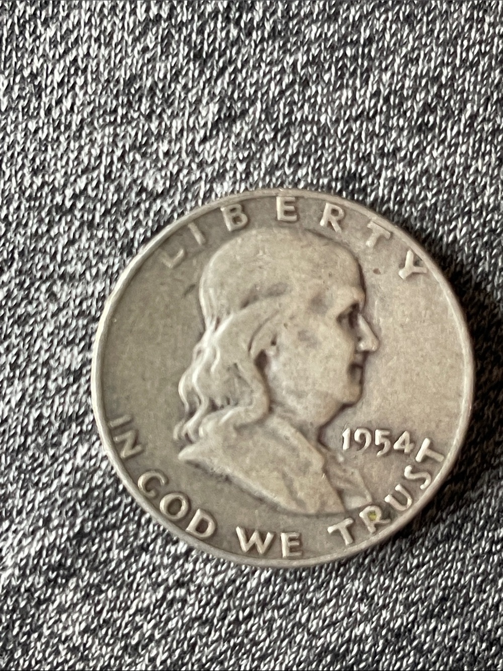 Classic Silver Franklin Half Dollar 1954 - Timeless Men’s Accessory